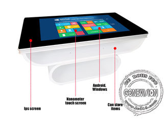 700Cd / M2 Windows 10 Wifi Digital Signage 43-calowy wodoodporny stół dotykowy PCAP Bezprzewodowe ładowanie