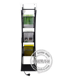 12,1-calowy magazyn metalowy z półkami na stojące kioski z wyświetlaczem LCD