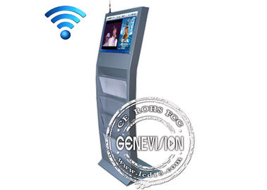 15-calowy ekran dotykowy Kiosk Interaktywny stojak na gazety Kiosk obsługuje 3G, połączenie internetowe WIFI