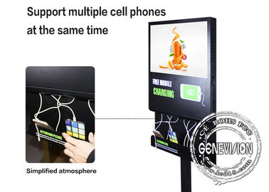 21,5-calowa reklama Kiosk do samoobsługowej stacji ładującej do telefonu komórkowego