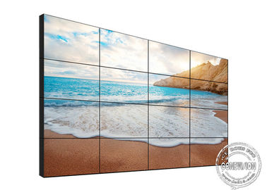 4 x 4 Ultra wąski wyświetlacz Ściany wideo LCD 55 &quot;Wysoka jasność