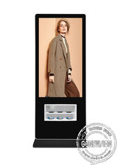 Airport Advertising 55-calowy bezprzewodowy kiosk ze stacją ładującą do cyfrowego oznakowania WIFI do telefonów komórkowych