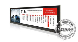 Wyświetlacz TFT typu stretch monitor 28-calowy krój specjalny rozmiar dla odtwarzacza reklamowego dla autobusów