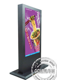 Łączenie ekranu 55-calowy kiosk z cyfrowym oznakowaniem FHD 1080p Aktualizacja USB Stojący kiosk LCD z funkcją kalendarza