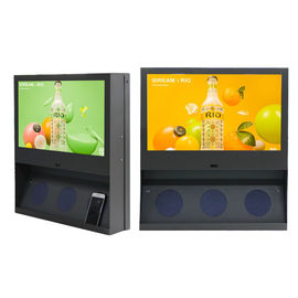 Montaż na ścianie Reklama LCD Kiosk do ładowania telefonu komórkowego Bezprzewodowe ładowanie 18,5 cala