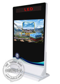 55-calowy kiosk z ekranem poziomym Digital Signage Led Marquee Reklama Gracz z podświetlanym logo LED