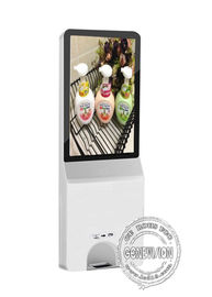21,5-calowy ekran dotykowy Kiosk Cyfrowy billboard LCD z żelem 1000 ml Automatyczny dozownik dezynfekcji rąk Wyświetlacz LCD