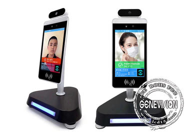 Alarm gorączki Kod zdrowia UE Termometr do rozpoznawania twarzy Smart Pass Ekran LCD Digital Signage
