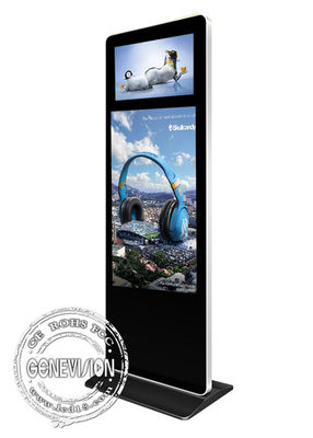 43-calowy i 21,5-calowy cyfrowy kiosk z systemem Android z dwoma ekranami i WiFi