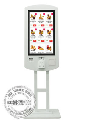 Podwójny ekran Win10 32-calowy pojemnościowy ekran dotykowy Self Service Kiosk Macdonalds
