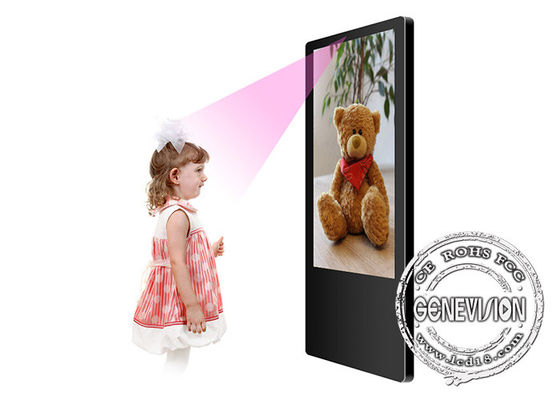 Ultra cienki ekran reklamowy Android Elevator z rozpoznawaniem twarzy