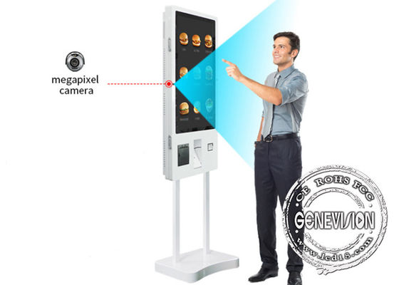 Wbudowana kamera 32-calowa samoobsługowa płatność Kiosk MacDonalds na odzież Outlet