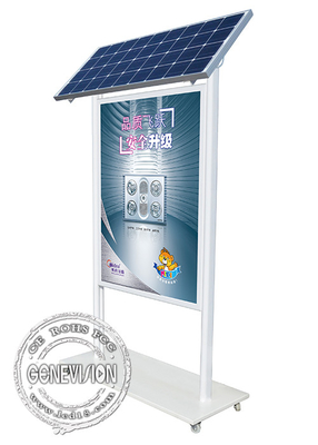 Dwustronnie LED Light Box Zewnętrzny wyświetlacz reklamowy Kiosk z baterią