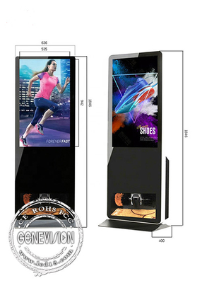 Polerka do butów Android Kiosk reklamowy LCD Digital Signage Totem 55 cali