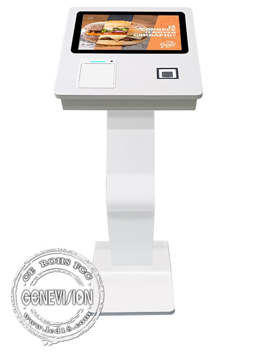 15,6-calowy skaner Wi-Fi Krajobraz Samoobsługowy kiosk z ekranem dotykowym z wolnostojącą drukarką