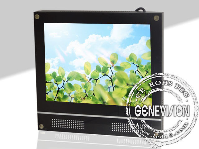 Wewnętrzny 17-calowy wyświetlacz LCD do montażu na ścianie, pyłoszczelna tablica reklamowa z ekranem LCD