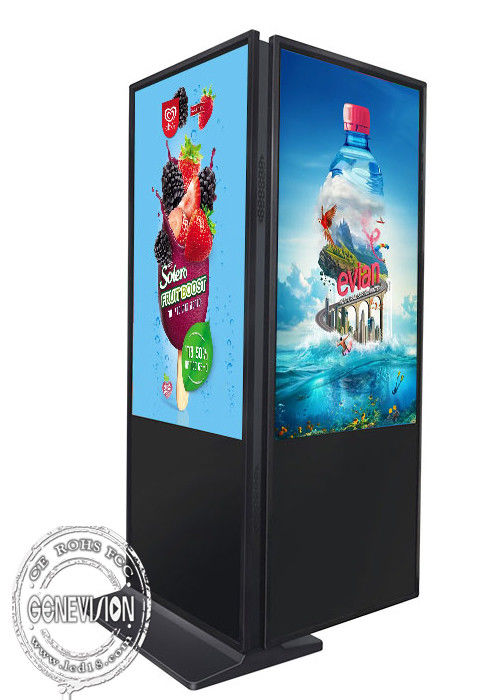 Ultra cienki 55-calowy dwustronny interaktywny kiosk z ekranem dotykowym