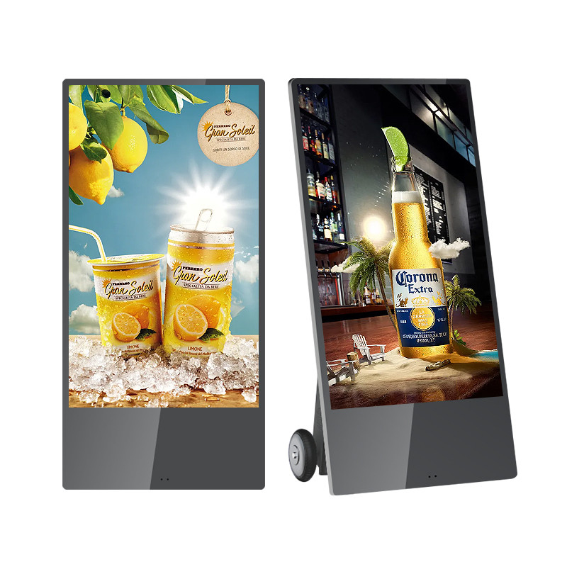 Outdoor 43200mAh Battery Powered Capacitive Touch LCD Digital Signage With Android System