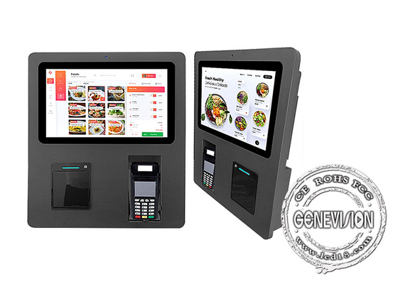 15,6-calowy automatyczny kiosk samoobsługowy do zamawiania automatu płatniczego dla Resaurant Kfc Mc