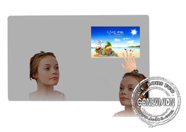 43-calowe lustrzane reklamy cyfrowe oznakowanie z pilotem Wifi odtwarzacz telewizyjny w łazience i czujnik ciała