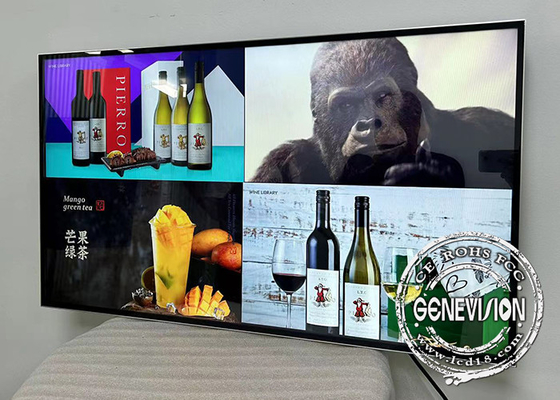 Restauracja Sufit Mount Bez ramki tabliczka menu Wi-Fi Digital Signage z systemem Android