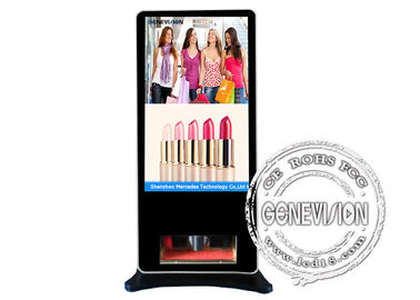 55-calowy kiosk Smart Touch z programem Cleaner do czyszczenia butów Interaktywna platforma reklamowa Android z oprogramowaniem do zdalnego zarządzania