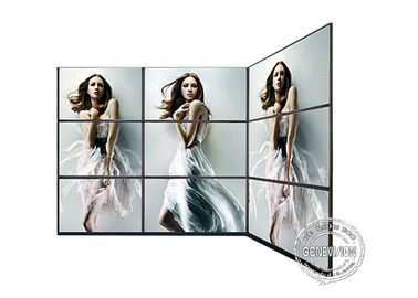 Cyfrowe panele ścienne HD Digital Signage, wąska krawędź ściany wideo LCD 3 * 3 lub 4 * 4 46 cali ~ 55 cali 1,8 mm