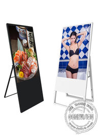 43-calowy składany stojak na system operacyjny Android Przenośny wyświetlacz LCD Digital Signage Komercyjny wyświetlacz Menu restauracji Ultracienka rama