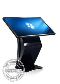 Czarny Windows All In One Touch Screen Digital Query Machine Kiosk