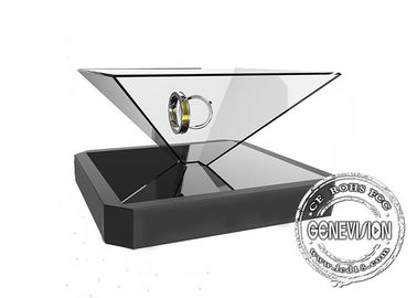 Odwrócony trójwymiarowy holograficzny wyświetlacz 3D Prezentacja HD Android Wifi Reklama z hologramem