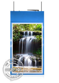 Podwójny ekran Utra cienki ścienny wyświetlacz LCD 450cd / m2 Panel LG Android Reklama