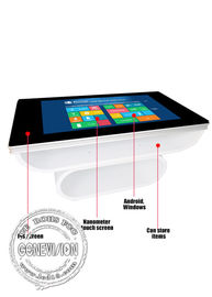 Kryty Outdoor 46-calowy ekran dotykowy Kiosk Stół do herbaty Zestaw do kawy Informacje Kiosk