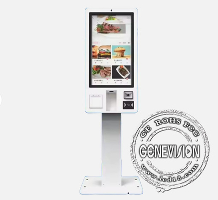 Restauracja typu fast food Kiosk samoobsługowy Terminal Zamówienie i płacenie rachunków Kiosk drukowania