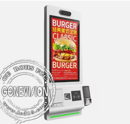 Restauracja samoobsługa płatności Kiosk maszyna 21,5 cali z ekranem dotykowym i kamerą