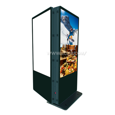 Dwa strony Duży ekran, cyfrowe sygnały LCD, kiosk reklamowy, podłogowy wyświetlacz mediów