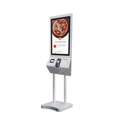 Kiosk samoobsługowy QSR McDonald's 27 cali z ekranem dotykowym z skanerem 80 mm