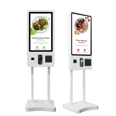 24-calowy ekran dotykowy Kiosk samoobsługowy Zamów urządzenie Skaner kodów QR z drukarką