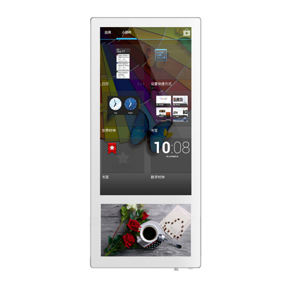 Winda Dwa ekrany Reklama w 18,5 + 10,1 cali Split LCD Digital Display
