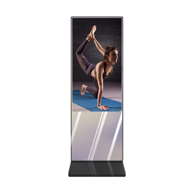 43-calowe Totem Magic Mirror Digital Signage z czujnikiem ciała dla centrum fitness