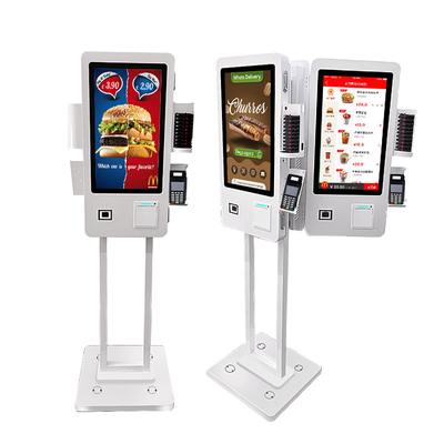 24-calowy dwustronny terminal samoobsługowy kiosk z uchwytem POS