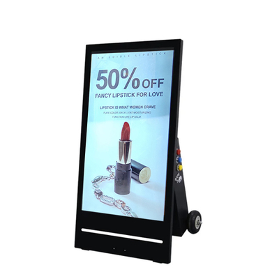 Android Wi-Fi 43 55 65 cali Ekran panelu plakatu kiosk LCD zewnętrzny 4K Przenośny wyświetlacz LCD