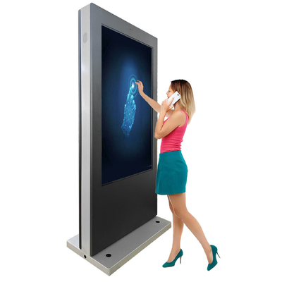 55 cali IP65 wodoodporny zewnętrzny kiosk z ekranem dotykowym dla inteligentnego miasta
