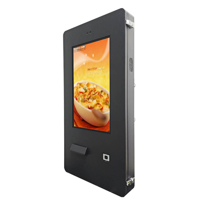 Kiosk z 24 cali na ścianie dla restauracji i fast foodów
