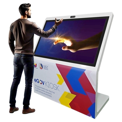 55 ∆ L-Type Vertical Touch Screen Display z kamerą i mikrofonem do konferencji i wydarzeń