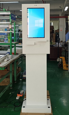 24 cali Intel i3 Standing Streamline Kiosk samoobsługowy z drukarką do transakcji zewnętrznych