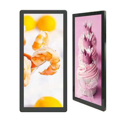 25-calowy, montowany na ścianie, reklamowy odtwarzacz windowy, pionowy wyświetlacz LCD