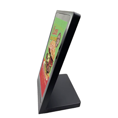 Reklama w formie stołu z ekranem dotykowym LCD Super Slim 15,6 cala w kształcie litery L dla handlu detalicznego
