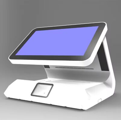 Android Desktop Dwu-ekranowy ekran kasy z 80mm Drukarka i skaner 11.6cv + 11.6cv 2GB + 32GB POS Systemy Terminal maszyny