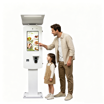 24-calowy zewnętrzny, wodoodporny, samoobsługowy kiosk płatniczy IP55 z procesorem graficznym Nvidia GTX 1650 i konstrukcją stojącą na podłodze