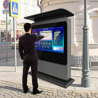55-calowy kiosk z ekranem dotykowym Digital Signage Totem Windows Android Wodoodporny wyświetlacz reklamowy o wysokiej jasności